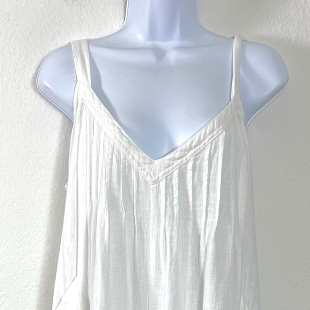 Free People Ethereal Drifting Dreams One Piece Jumpsuit White XL Wide Leg - Picture 9 of 12